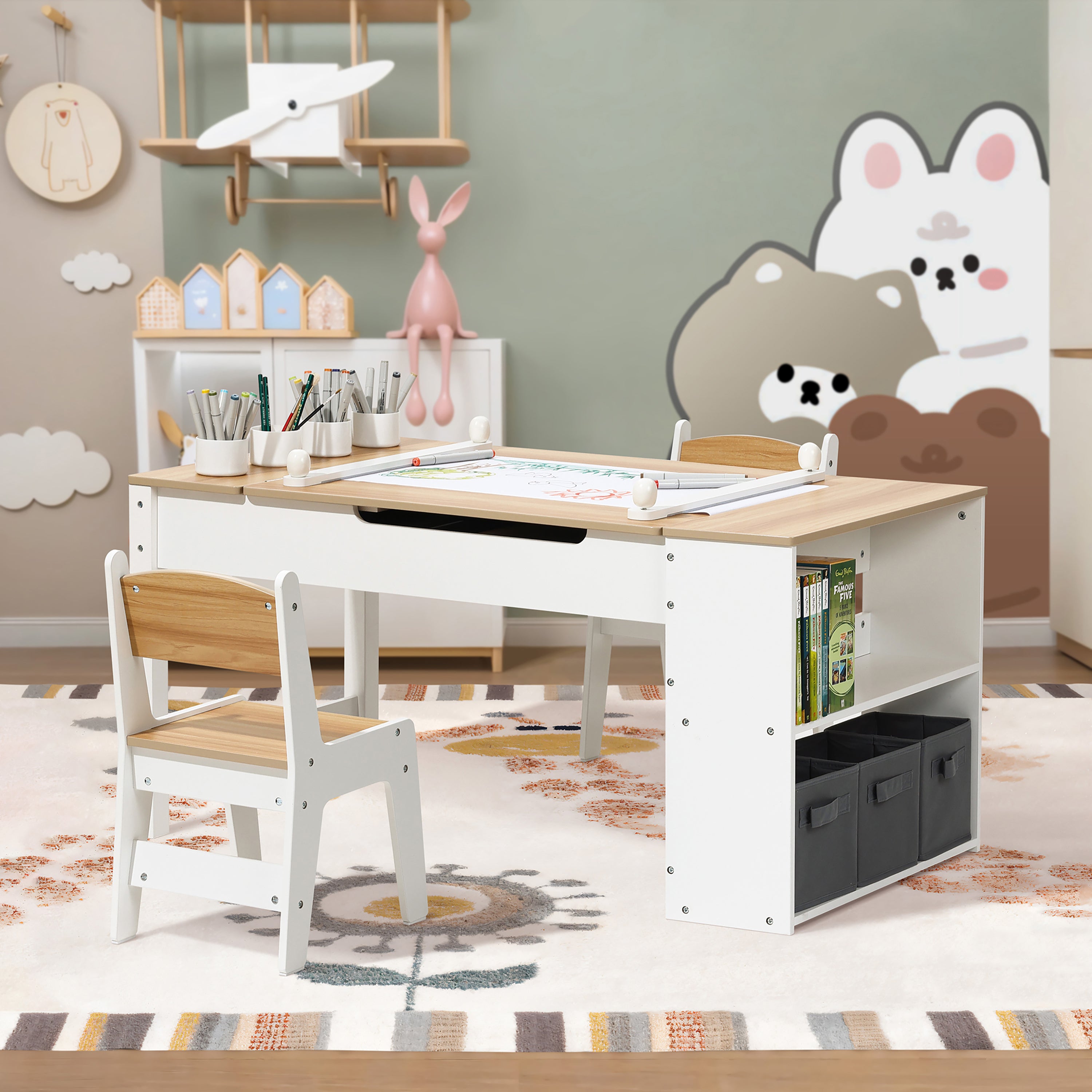 Elegantes Kindertisch Mit Sthlen Aldi Bilder