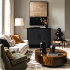 Zweittüriges Sideboard mit Lamellentüren