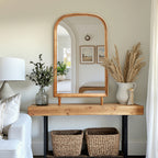 Horizon-Serie Bogen-Holzspiegel mit abnehmbaren Beinen