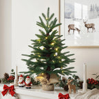 68 cm Künstlicher Weihnachtsbaum mit Beleuchtung, LED Kleiner Christbaum