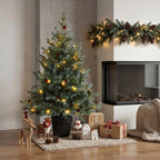 Künstlicher Weihnachtsbaum 90 cm mit Beleuchtung, 9 Lichtmodi