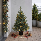 Künstlicher Weihnachtsbaum 90 cm mit Beleuchtung, 9 Lichtmodi