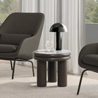 Runder Beistelltisch in Dunkelgrün – vielseitig als Sofa- oder Nachttisch