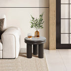 Runder Beistelltisch in Dunkelgrün – vielseitig als Sofa- oder Nachttisch