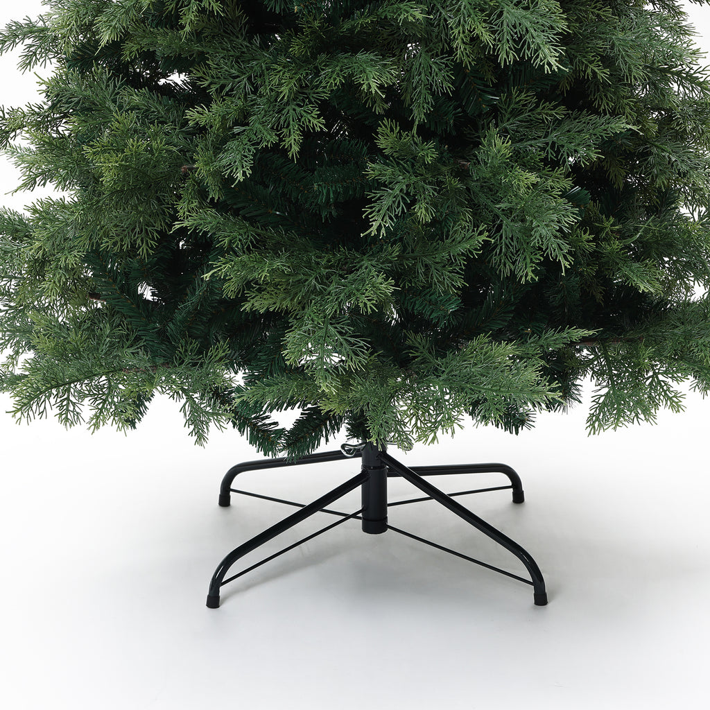 180 cm künstlicher Weihnachtsbaum – Extra dicht mit 3695 Zweige (PE+PVC), Ø 130 cm, inkl. stabilem Metallständer