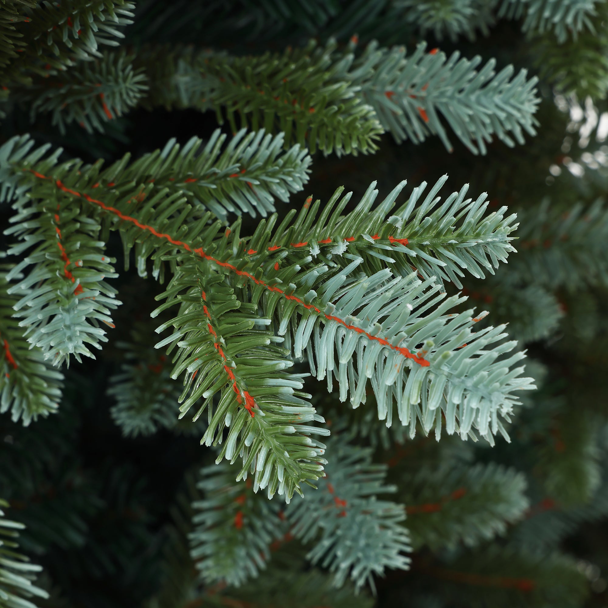 180 cm künstlicher Weihnachtsbaum – Schlanke Naturtanne mit 2239 Zweige (PE+PVC), Ø 118 cm, inkl. stabilem Metallständer