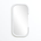 Weiße C-förmige Wandspiegel als Akzent- und Schminktischspiegel