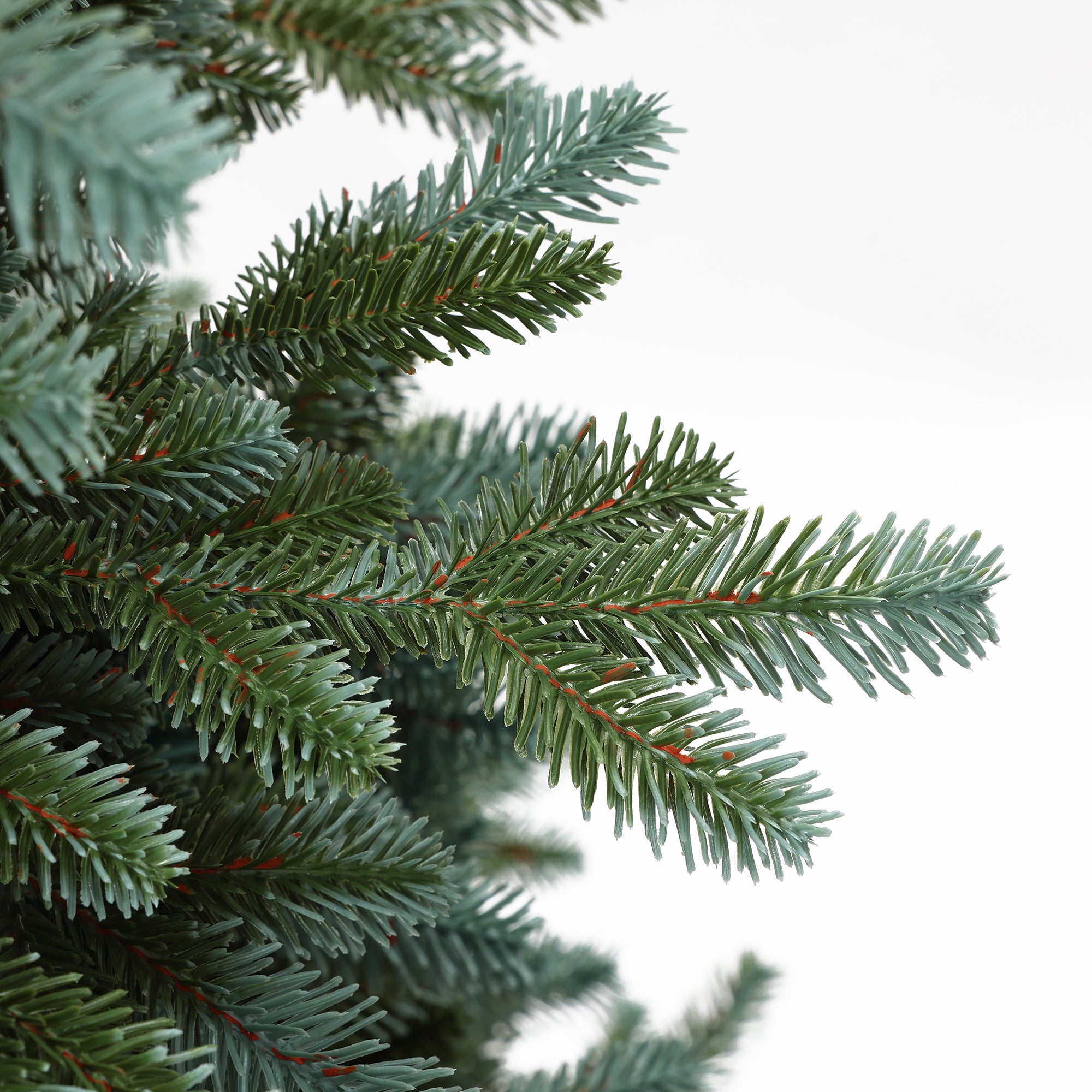 180 cm künstlicher Weihnachtsbaum – Schlanke Naturtanne mit 2239 Zweige (PE+PVC), Ø 118 cm, inkl. stabilem Metallständer