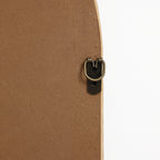 Wandspiegel mit Bambusrahmen in Bogenform