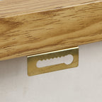 Wanddeko mit Reliefstruktur und goldenen Blättern