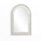 Arkaden-Form Harz-Wandspiegel mit 3D-Streifen – Moderner Deko-Spiegel für Wohnzimmer