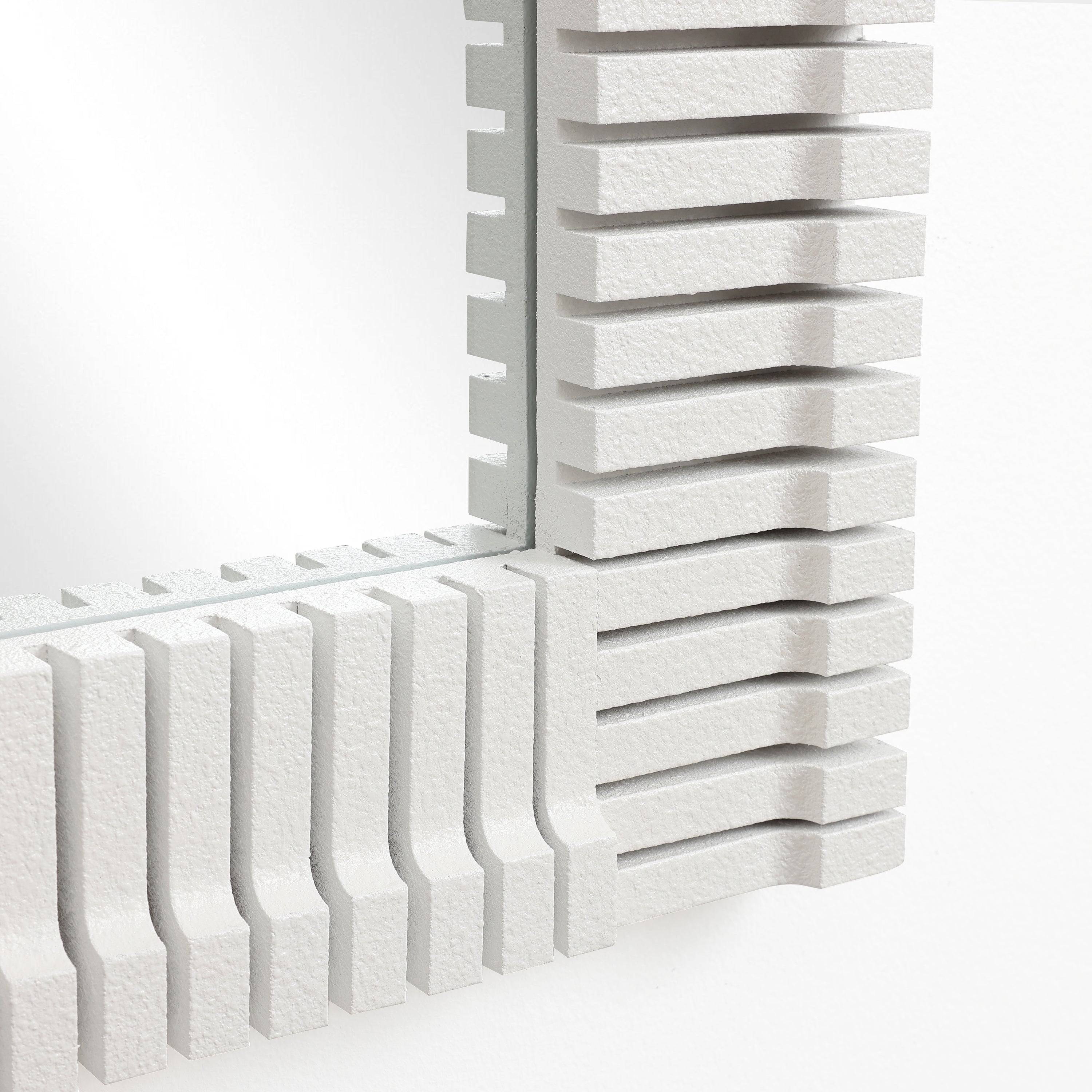 Arkaden-Form Harz-Wandspiegel mit 3D-Streifen – Moderner Deko-Spiegel für Wohnzimmer