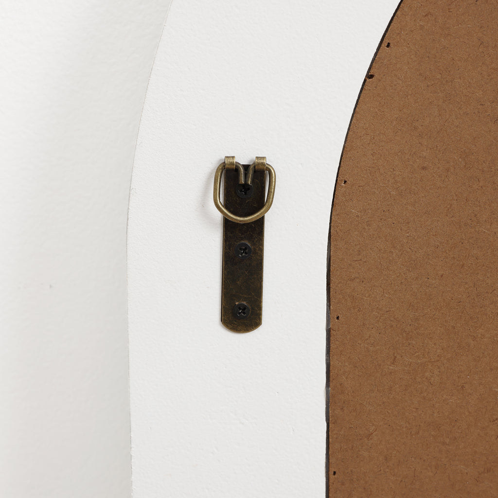 Arkaden-Form Harz-Wandspiegel mit 3D-Streifen – Moderner Deko-Spiegel für Wohnzimmer