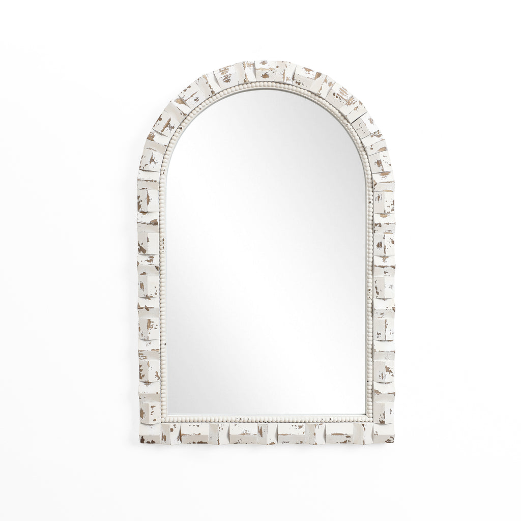 Deko-Spiegel mit Vintage-Holzrahmen – Rustikaler Wandspiegel für Wohnzimmer