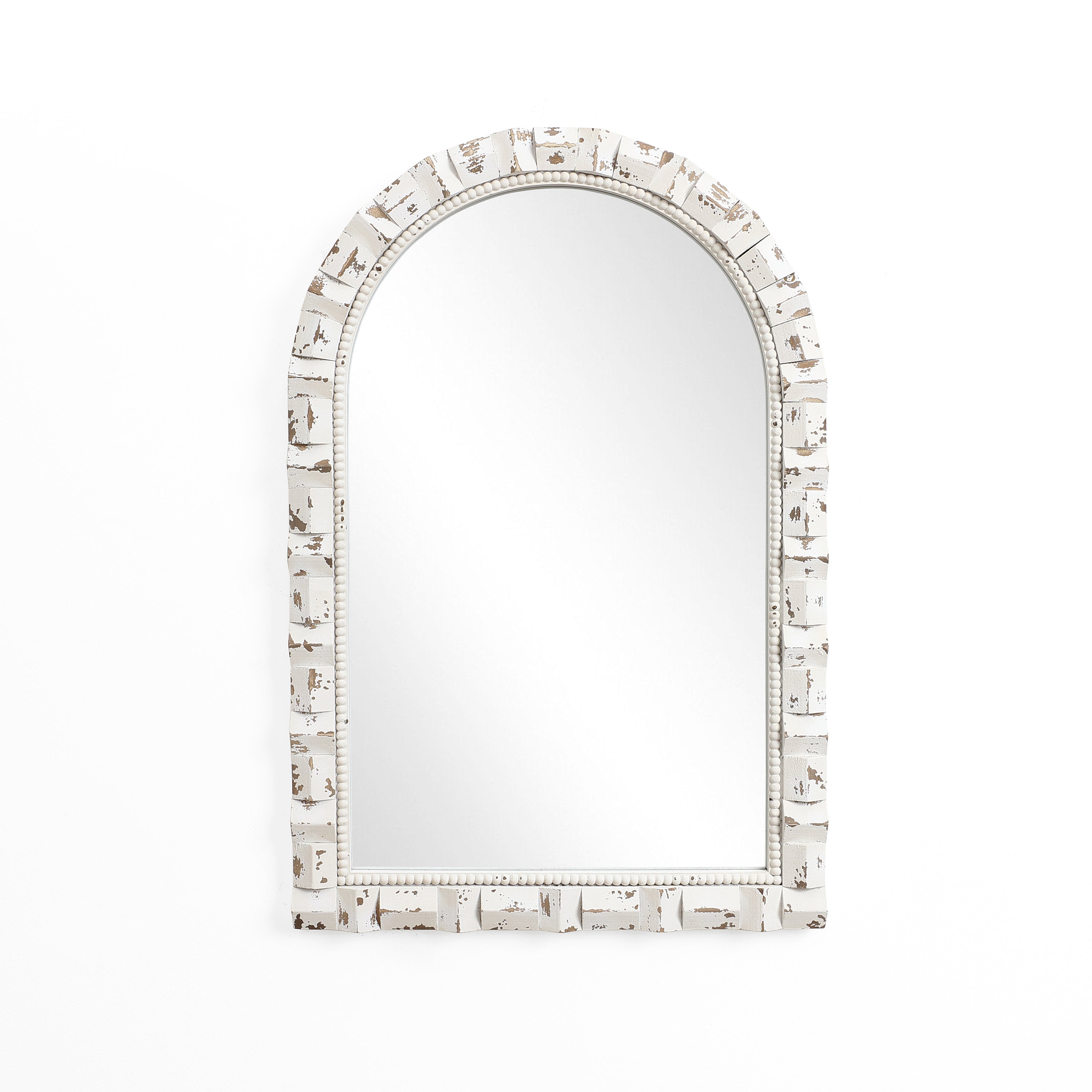 Deko-Spiegel mit Vintage-Holzrahmen – Rustikaler Wandspiegel für Wohnzimmer