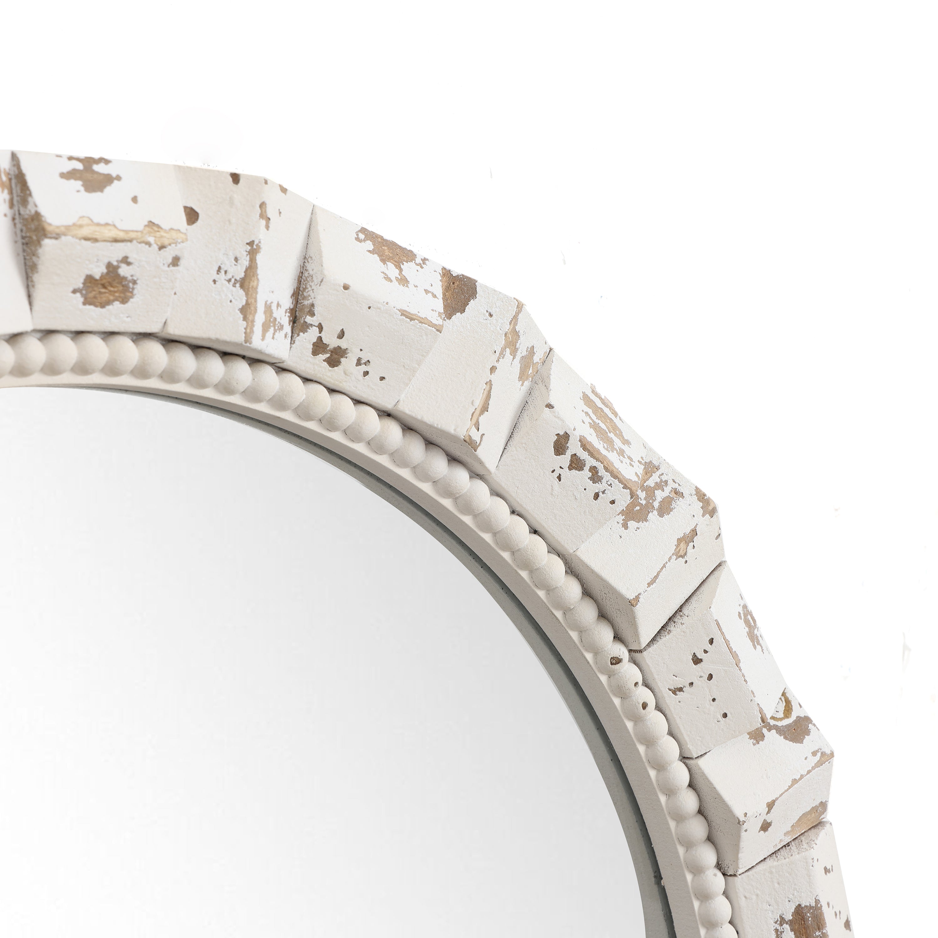 Deko-Spiegel mit Vintage-Holzrahmen – Rustikaler Wandspiegel für Wohnzimmer