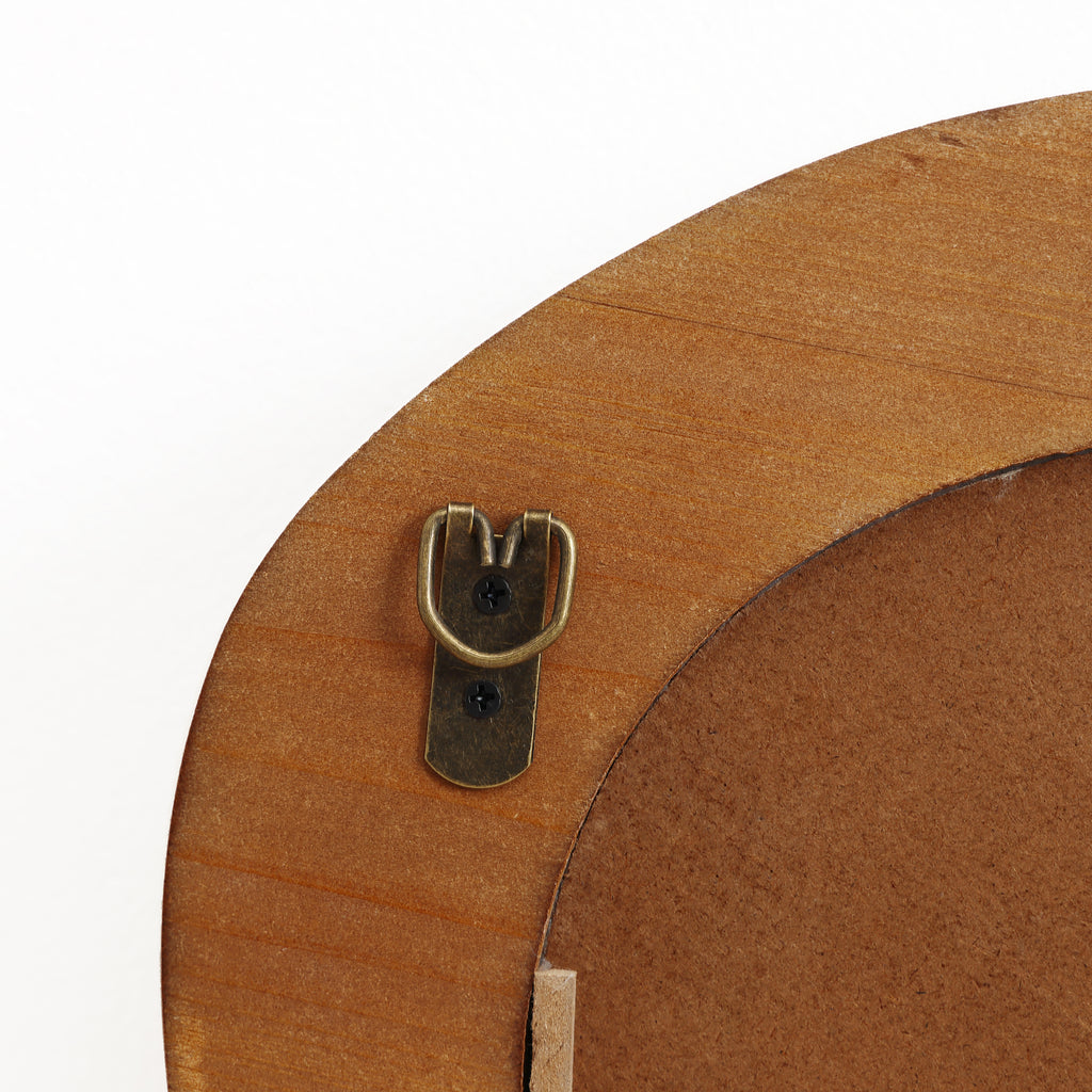 Organischer Holz-Wandspiegel – Moderner Deko-Spiegel