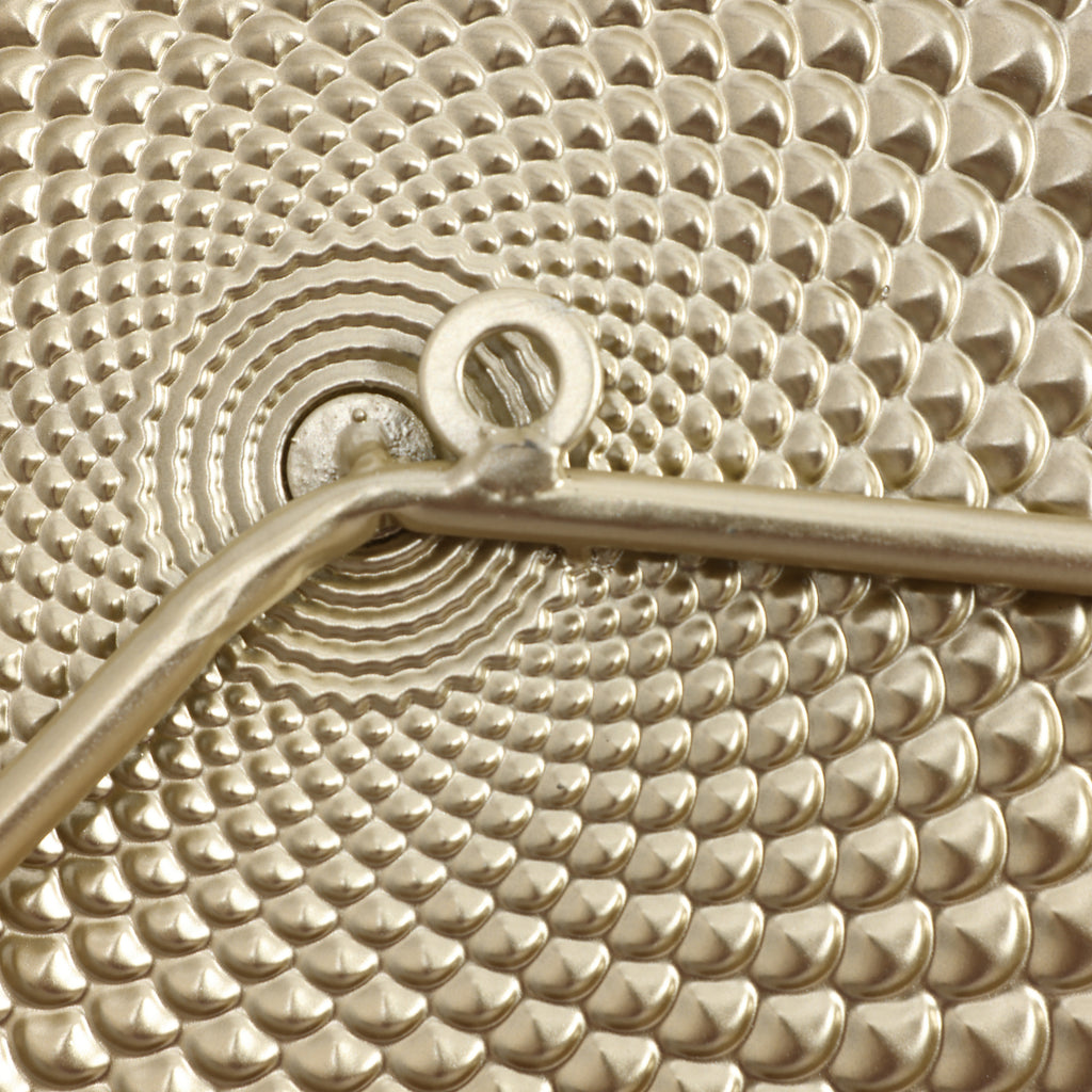 Künstlerische Wanddeko aus Metall – Kreise in sanften Pastellfarben