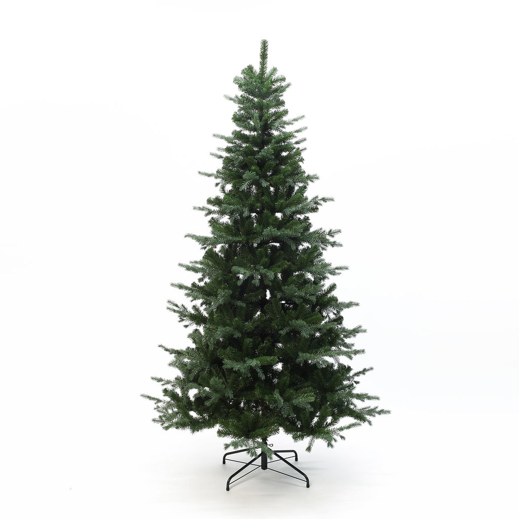 220 cm künstlicher Weihnachtsbaum – Naturgetreues Design mit 1949 Zweigen, Ø 130 cm, inkl. stabilem Metallständer
