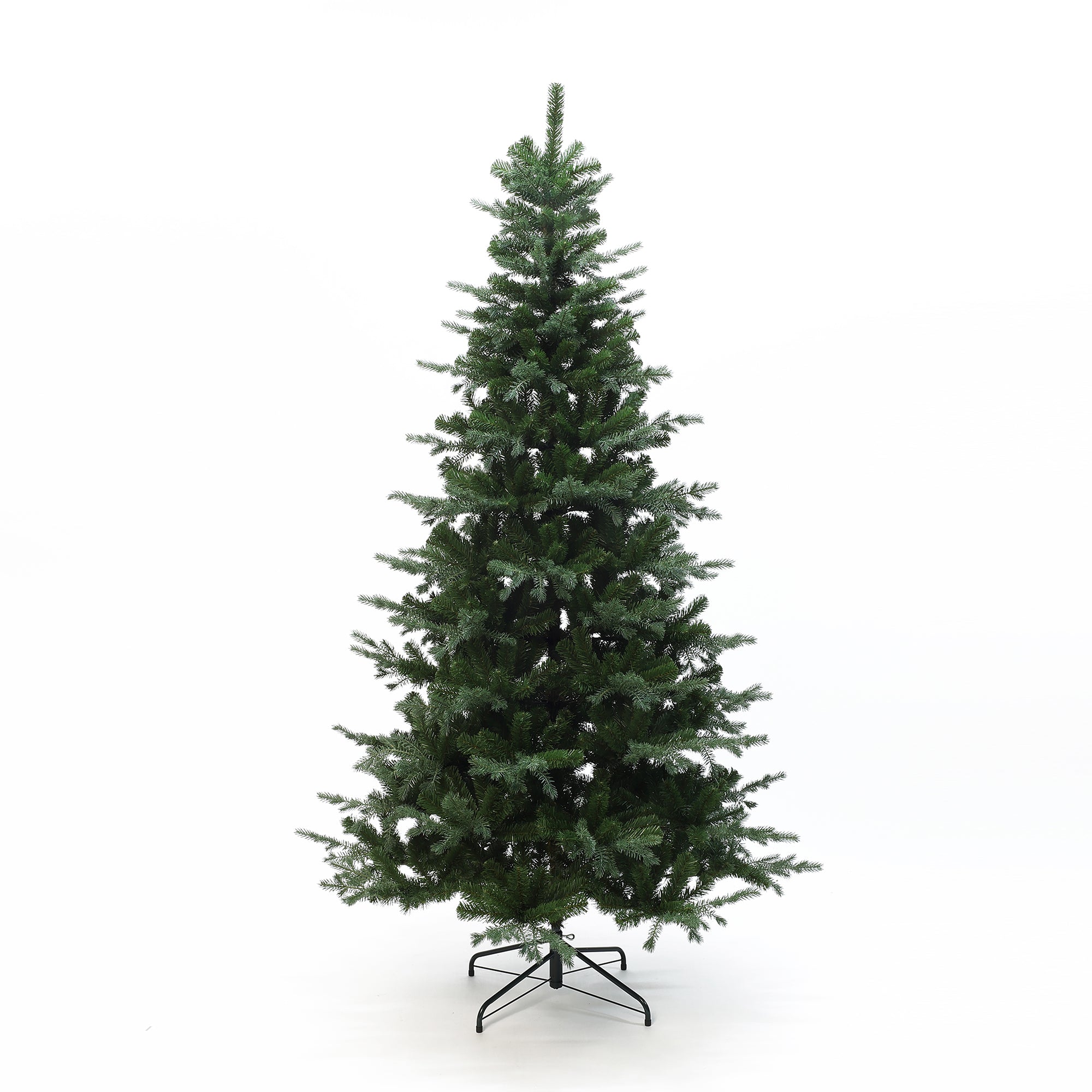 220 cm künstlicher Weihnachtsbaum – Naturgetreues Design mit 1949 Zweigen, Ø 130 cm, inkl. stabilem Metallständer