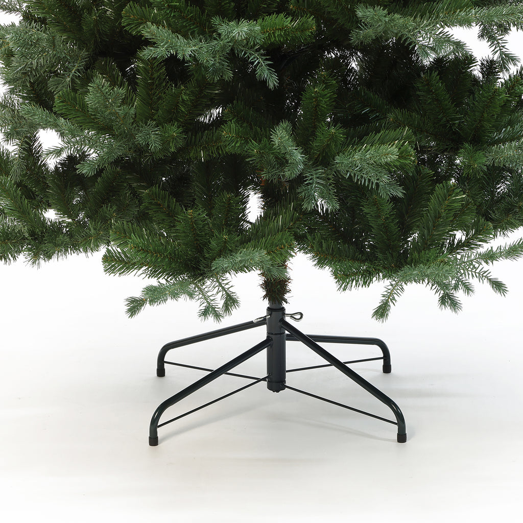 220 cm künstlicher Weihnachtsbaum – Naturgetreues Design mit 1949 Zweigen, Ø 130 cm, inkl. stabilem Metallständer