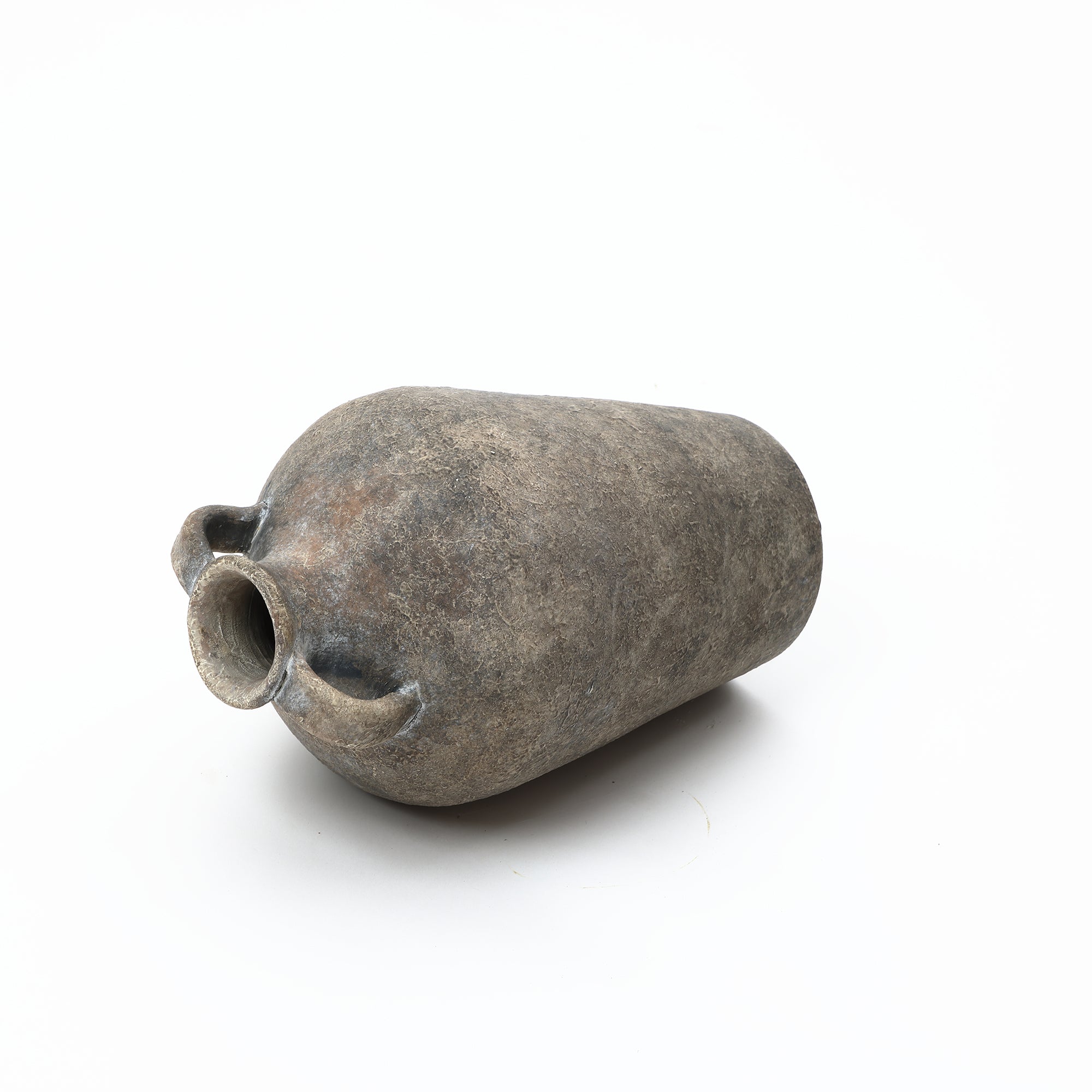 Vintage Terrakotta-Vase mit Doppelhenkeln – 30 cm