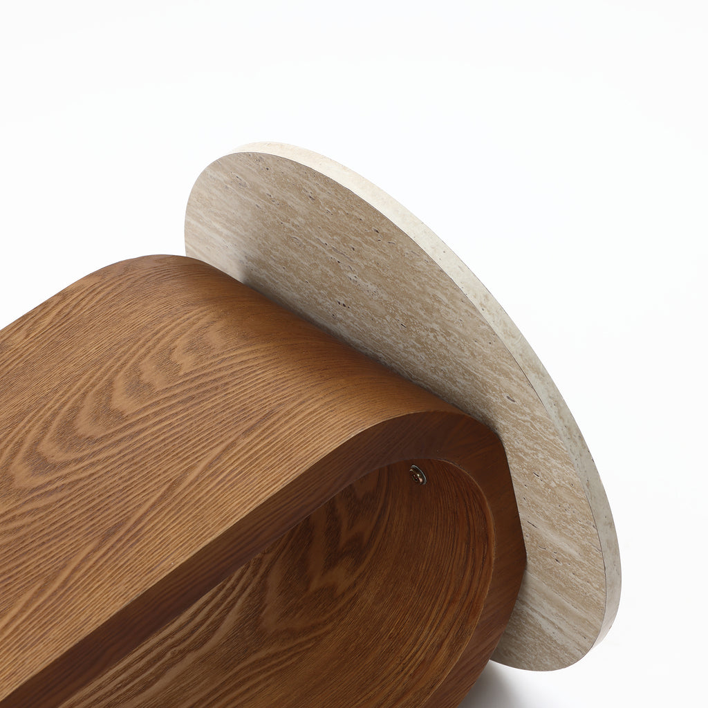 2er-Set Beistelltische mit Bogenfüßen