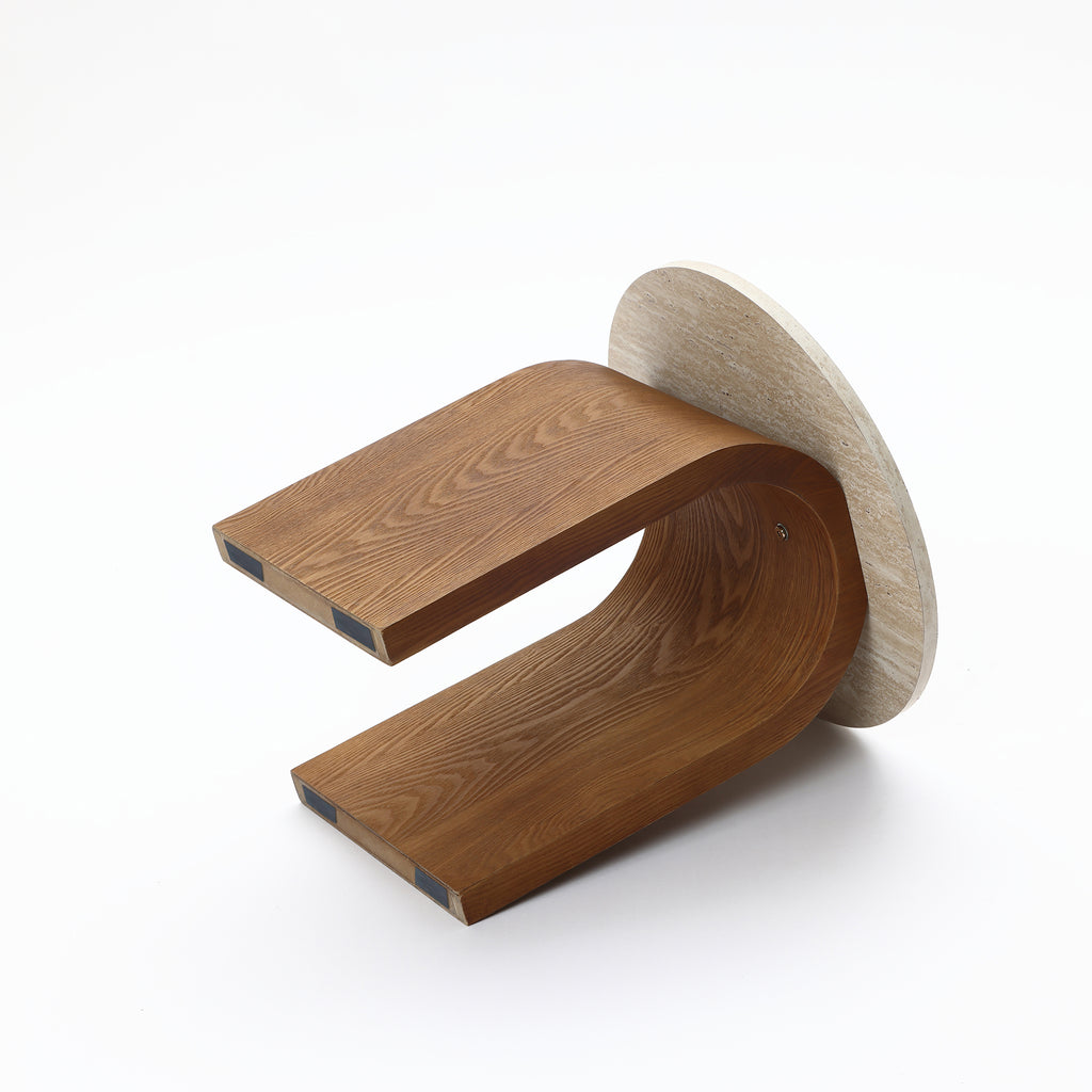 2er-Set Beistelltische mit Bogenfüßen