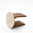 2er-Set Beistelltische mit Bogenfüßen