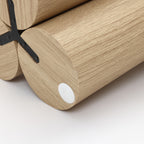 Moderner Beistelltisch aus Holz – runder Couchtisch, kleiner Sofatisch/Dekotisch