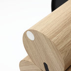 Moderner runder Couchtisch aus Holz – Naturholz Kaffeetisch für Wohnzimmer