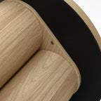 Moderner runder Couchtisch aus Holz – Naturholz Kaffeetisch für Wohnzimmer