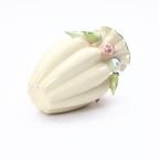 38,5 cm Keramikvase mit bunten Vogelmotiven