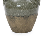 Vintage-Keramikvase mit Doppelhenkeln – 29 cm