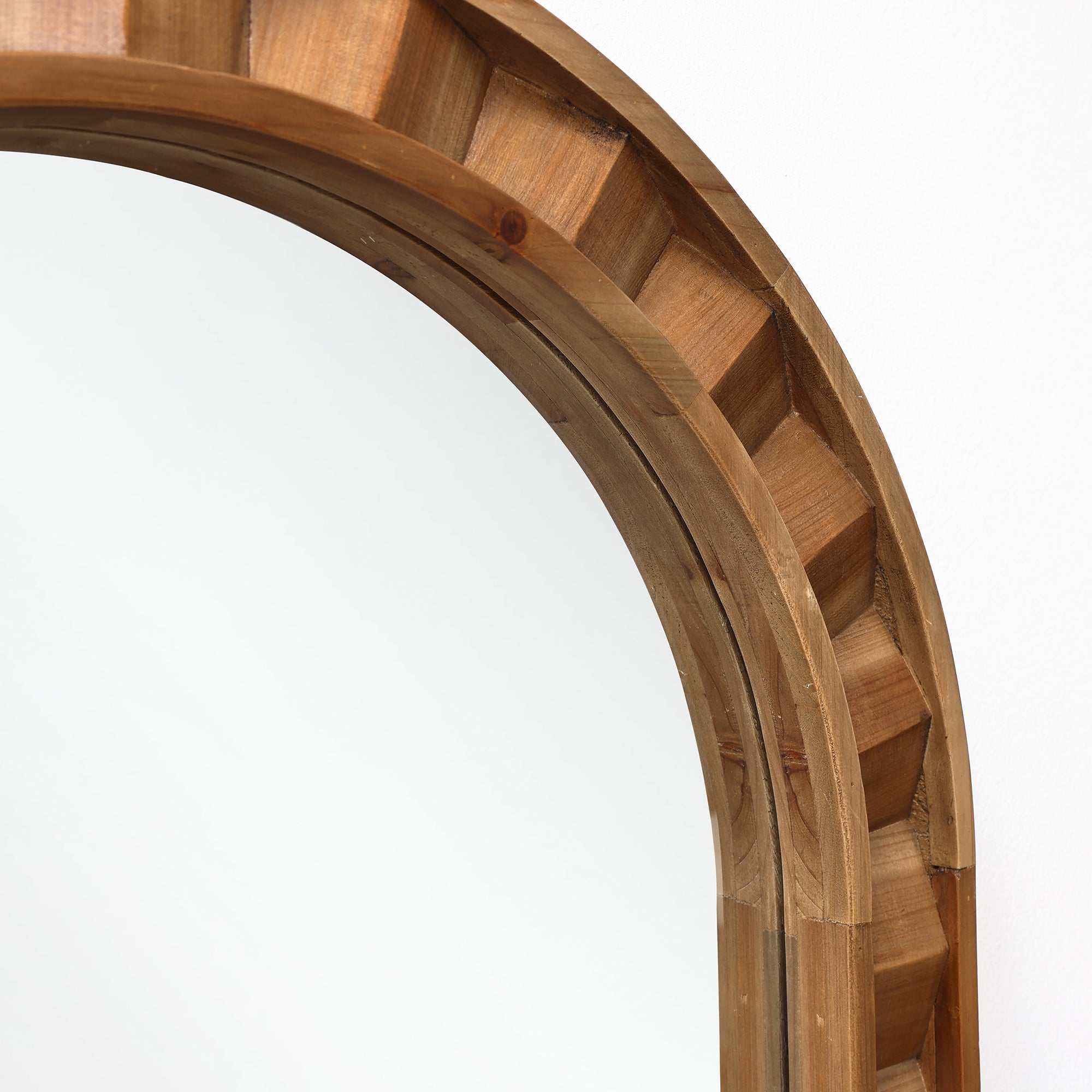 Holz-Wandspiegel mit Patchwork-Design – Rustikaler Deko-Spiegel für Wohnraum