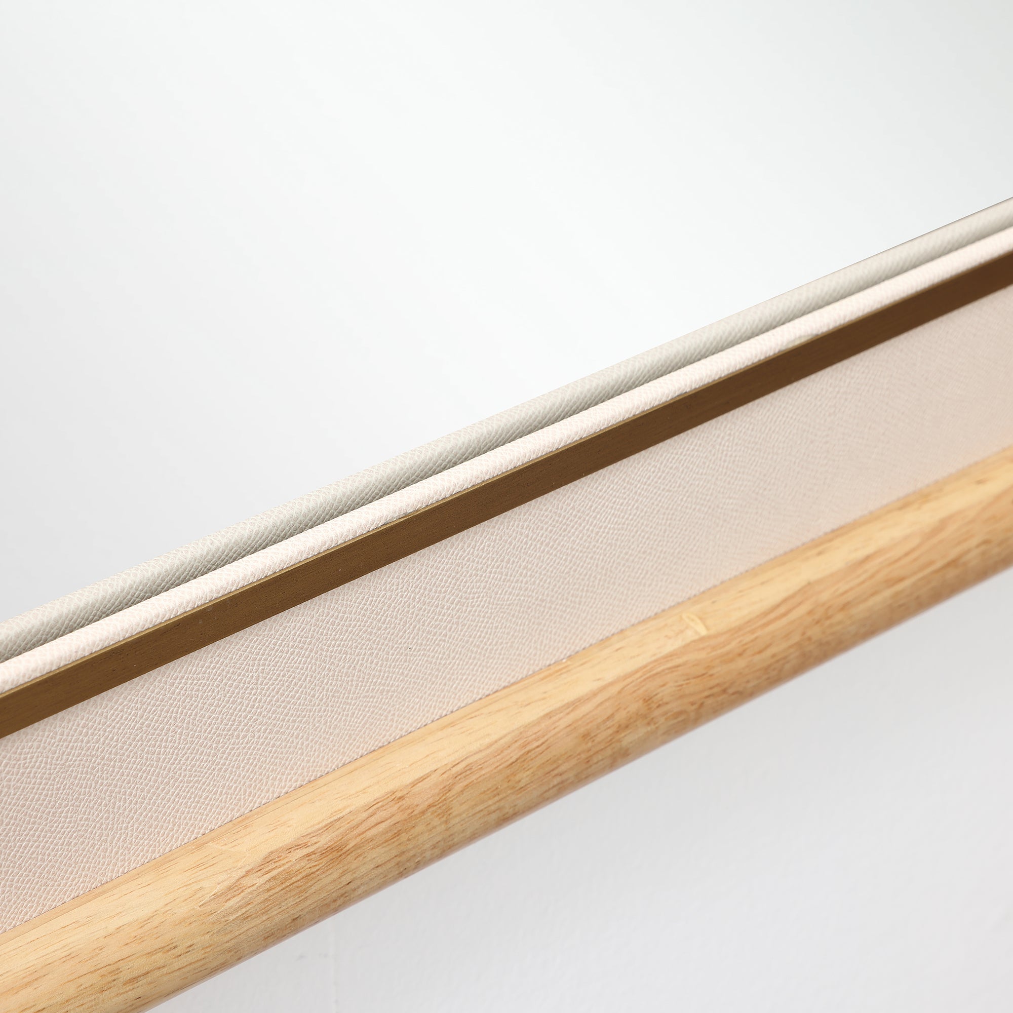 Rechteckiger Holz-Wandspiegel mit Doppelfassung – Moderner Deko-Spiegel