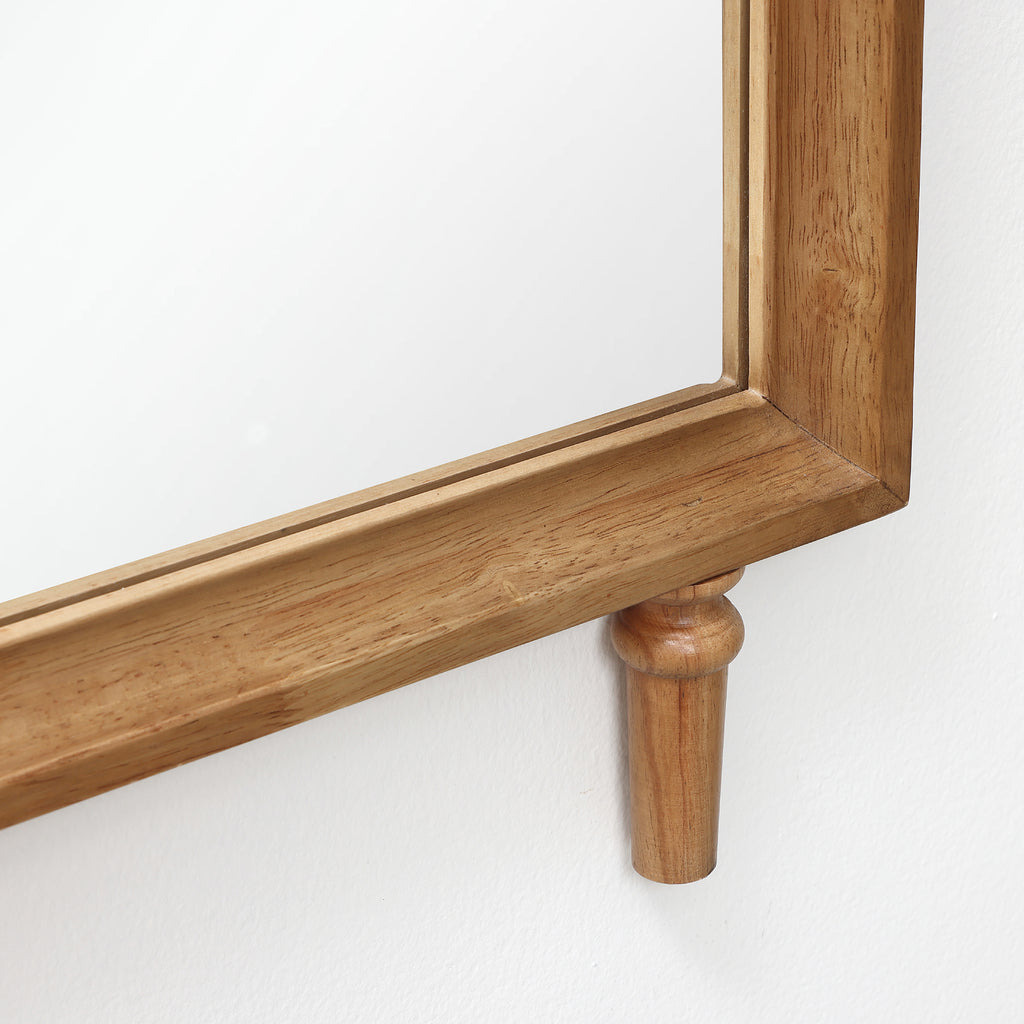 Horizon-Serie Bogen-Holzspiegel mit abnehmbaren Beinen