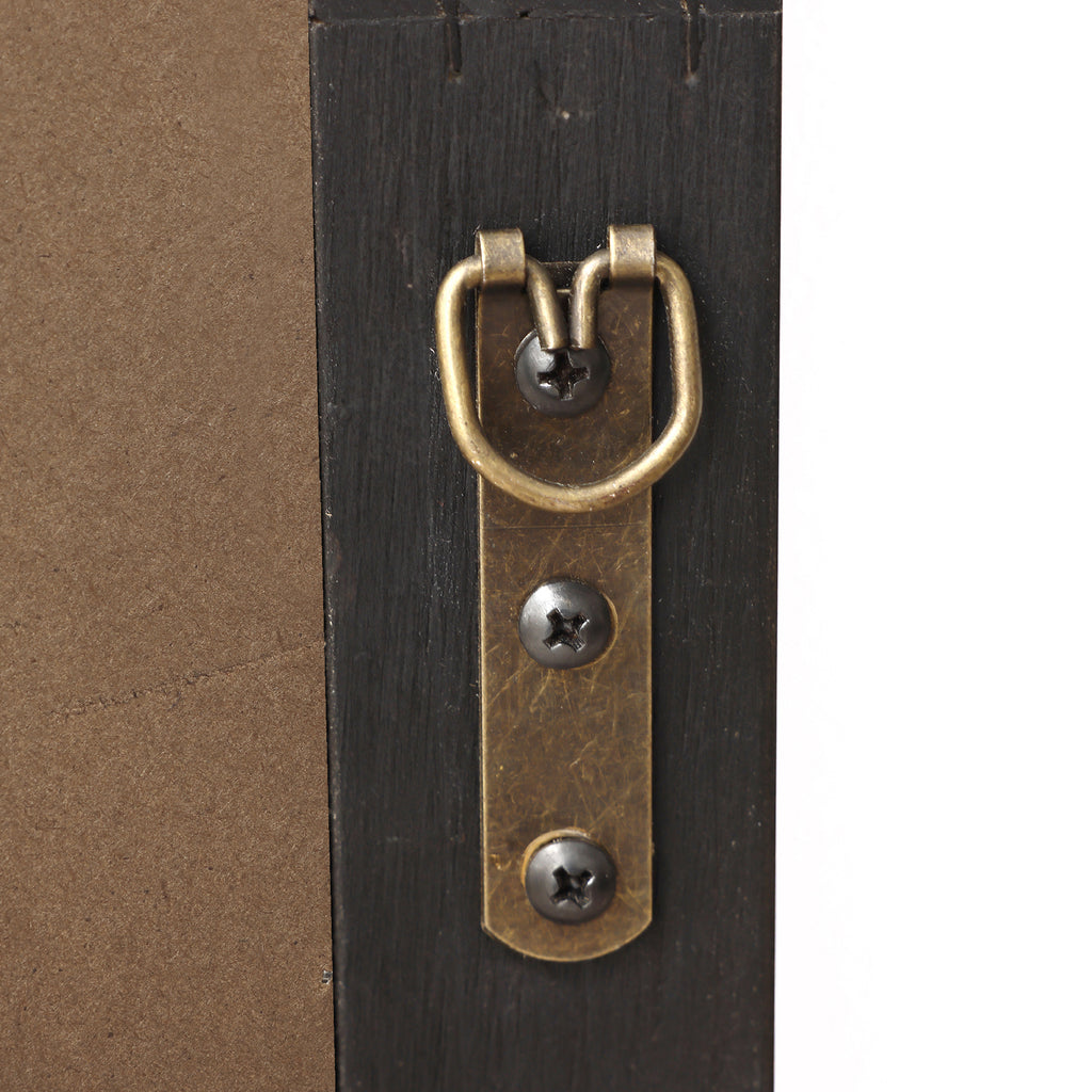 Vintage-Arkaden-Holzspiegel mit Haken – Praktischer Badspiegel für Badezimmer & Flure