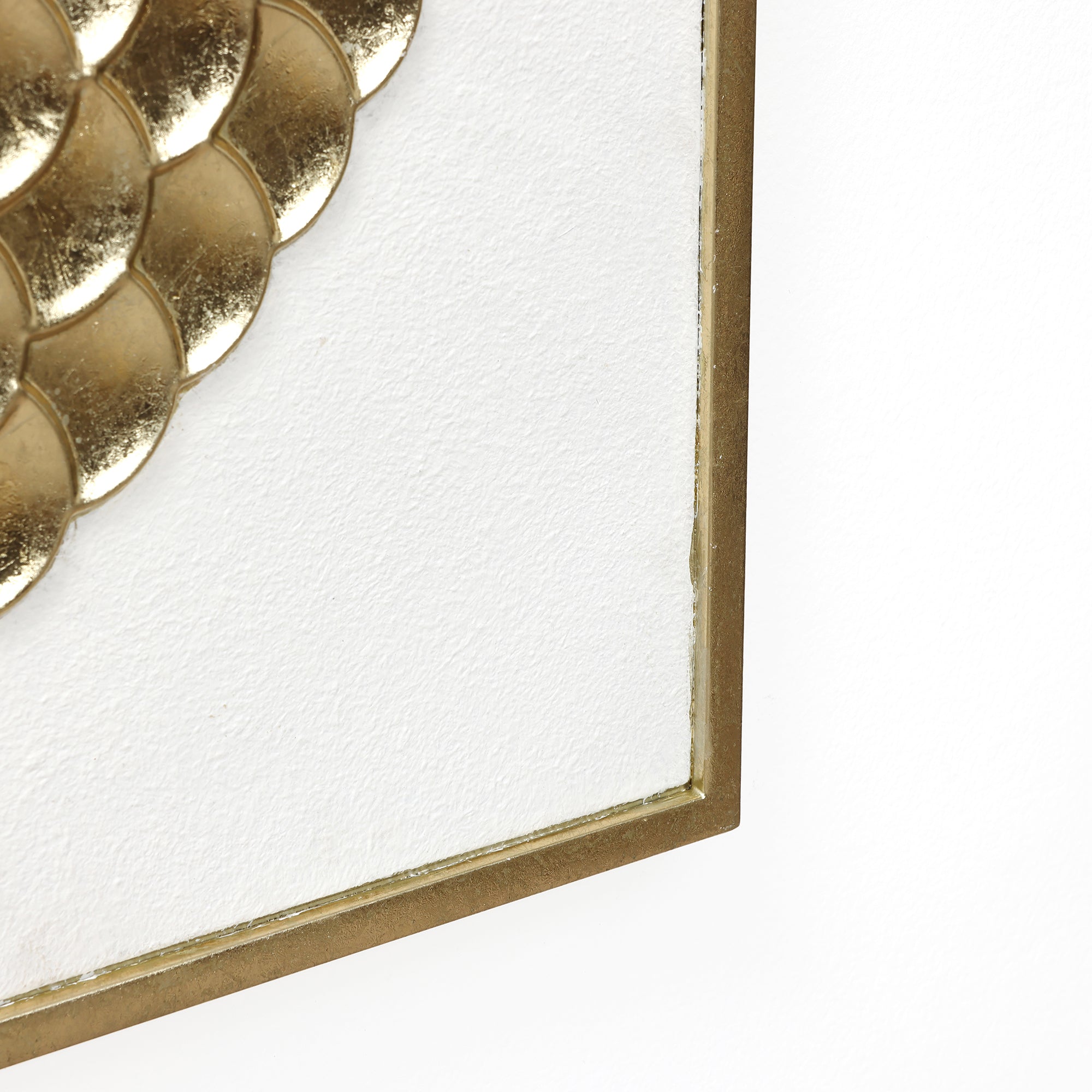 Goldene Wandkunst im 2er-Set – Elegante Metall Deko