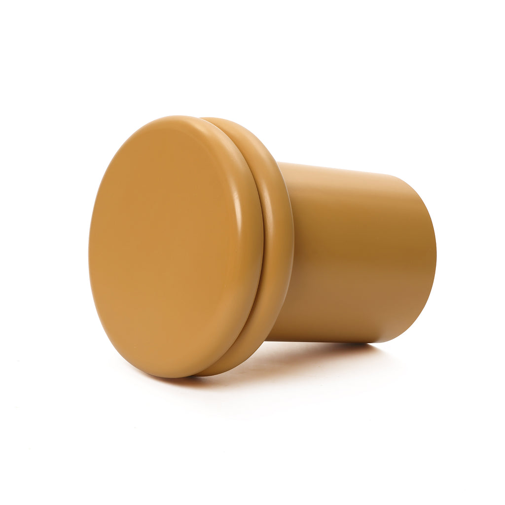 Oranger runder Beistelltisch/Nachttisch