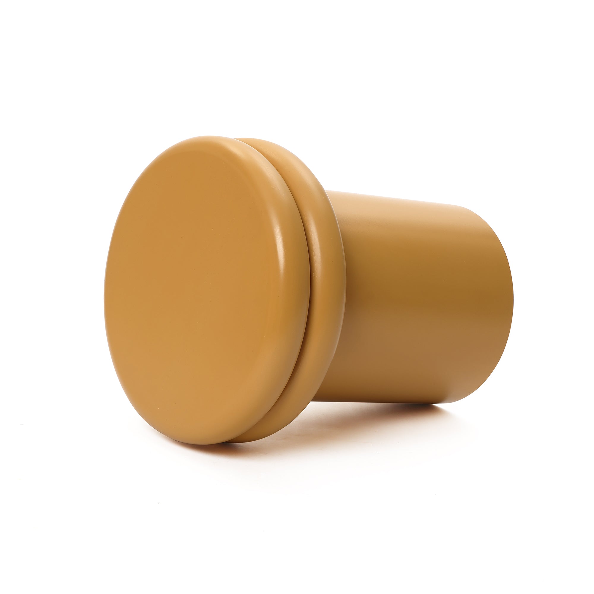 Oranger runder Beistelltisch/Nachttisch