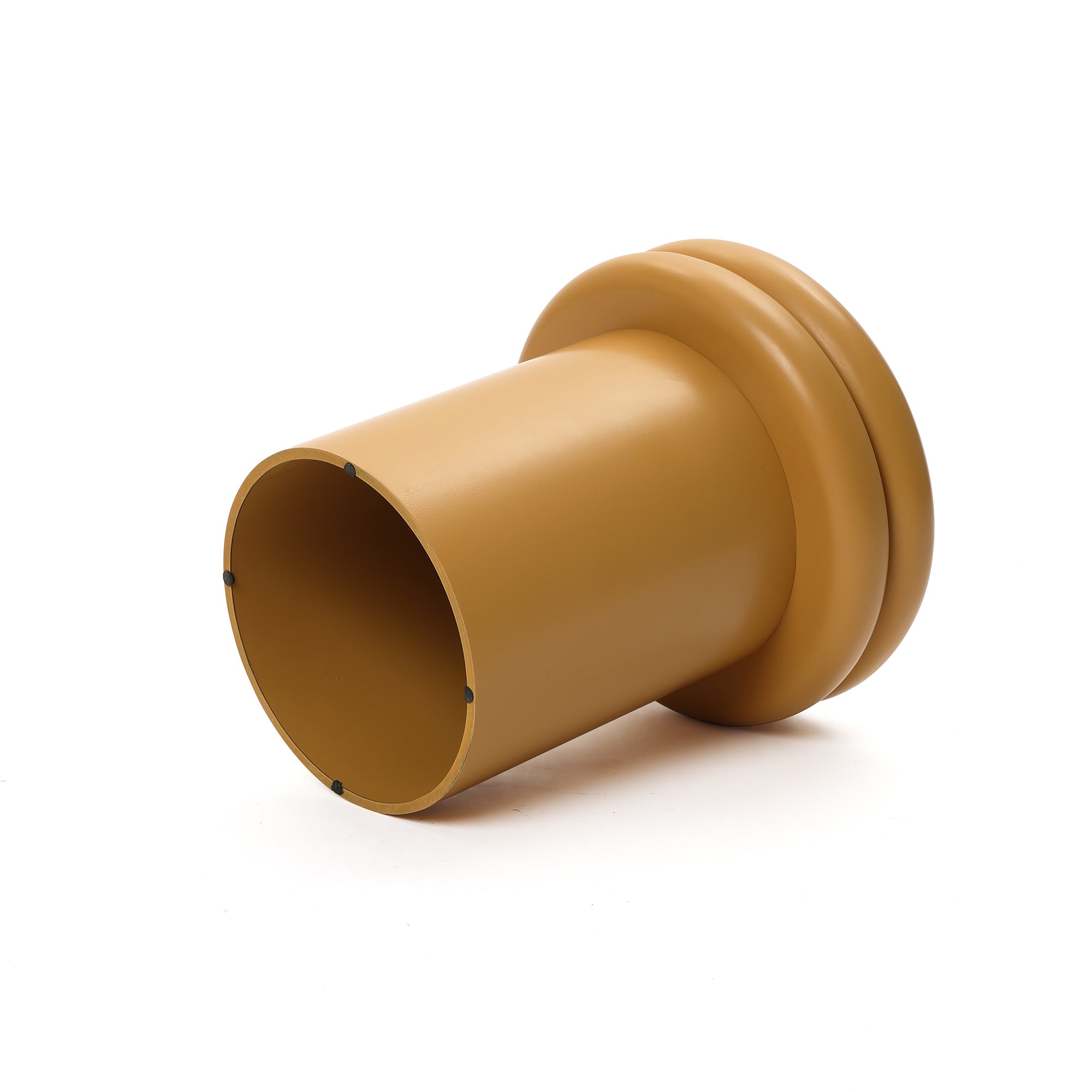 Oranger runder Beistelltisch/Nachttisch