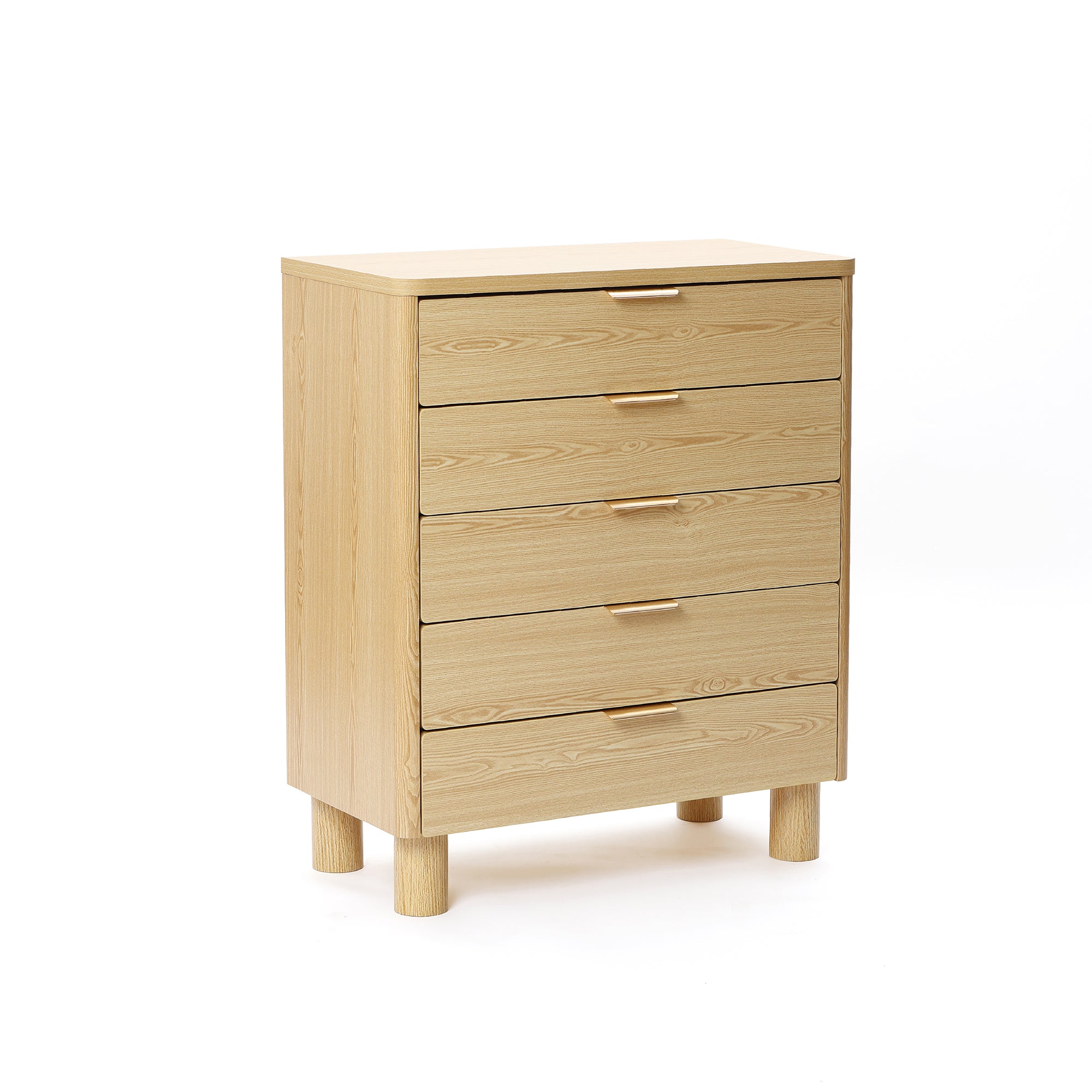 Moderne Kommode mit 5 Schubladen in Holzoptik