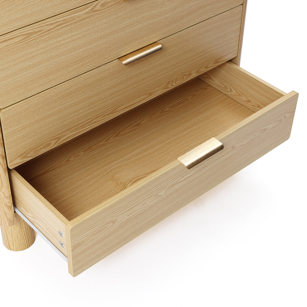 Moderne Kommode mit 5 Schubladen in Holzoptik