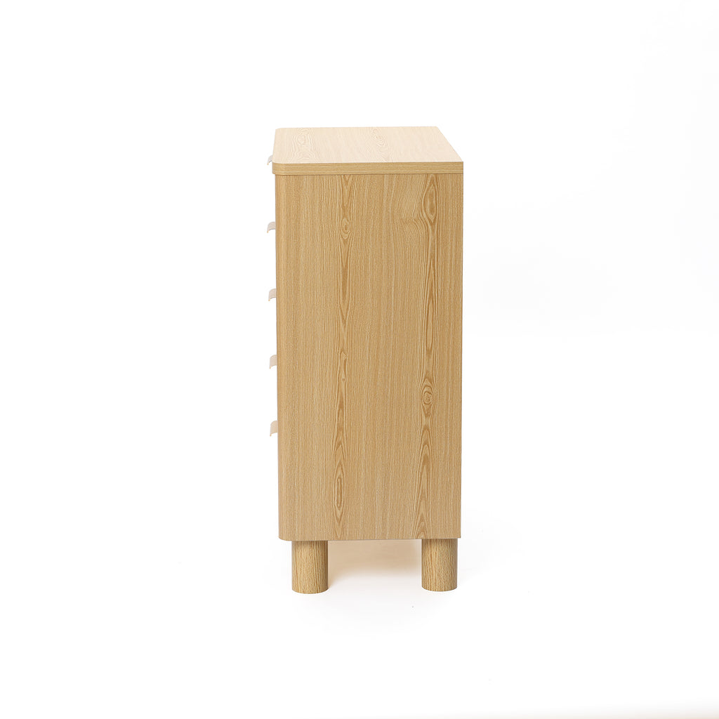 Moderne Kommode mit 5 Schubladen in Holzoptik