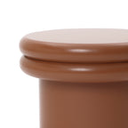 Moderner runder Beistelltisch in Braun