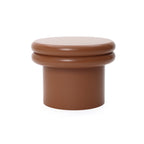 Moderner runder Beistelltisch in Braun