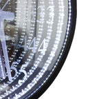 LED Wandspiegel & Uhr 2-in-1 – Lichtaktivierte Uhrenspiegel mit 3D-Effekt für Wohnraum
