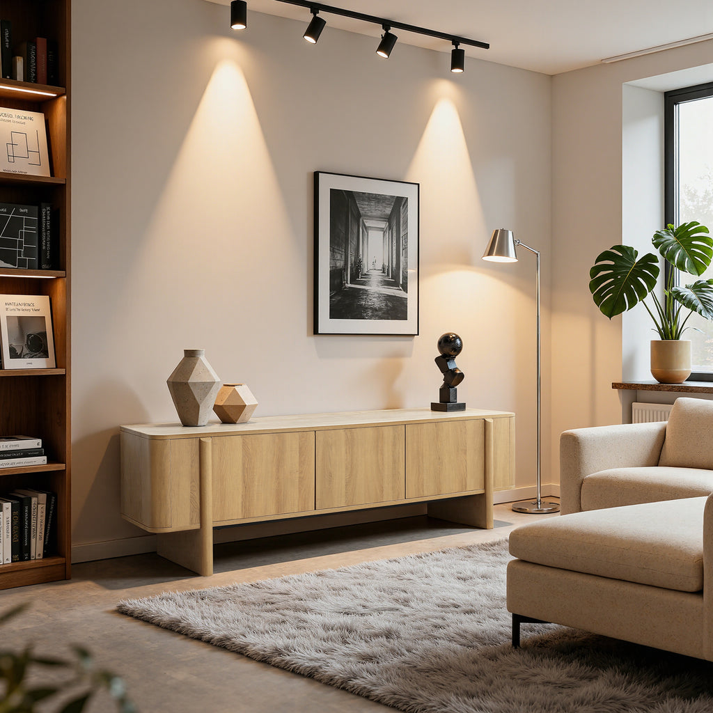 160 cm Modernes TV-Board mit Holzoptik