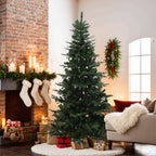 220 cm künstlicher Weihnachtsbaum – Naturgetreues Design mit 1949 Zweigen, Ø 130 cm, inkl. stabilem Metallständer